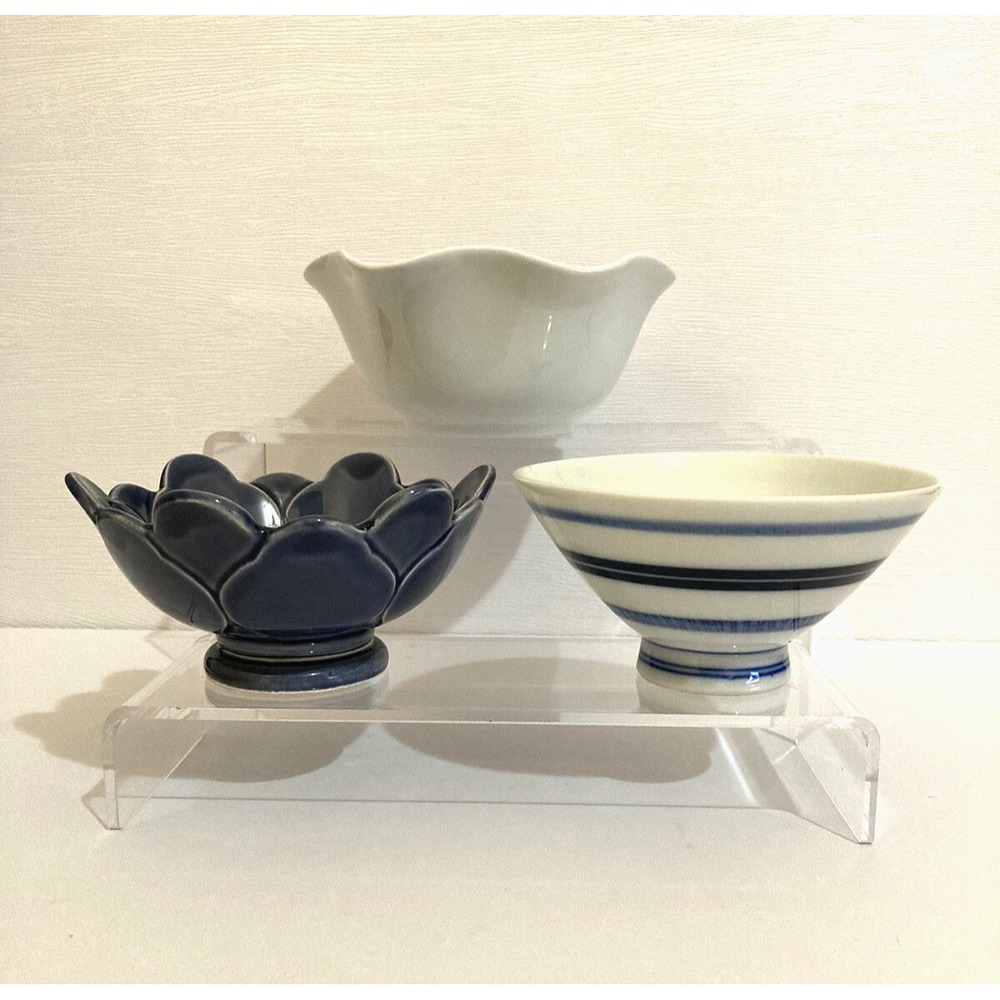 3 Cereal Rice Potpourri‎ Trinket Bowls Eclectic Set